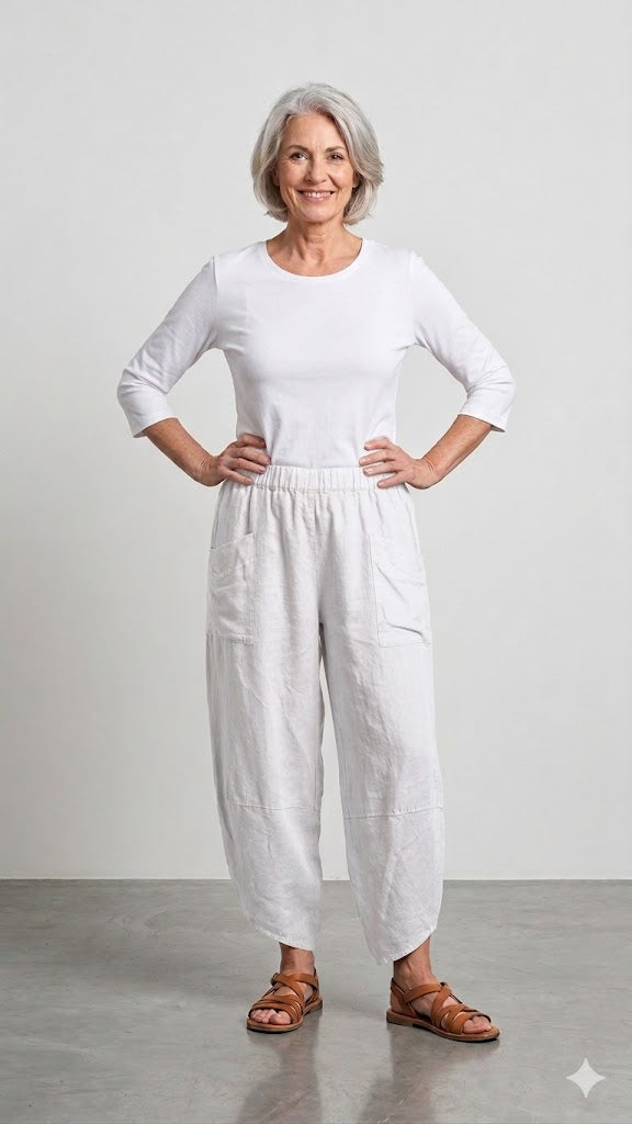 BB Style - Linnen broek PuroLino - Wit