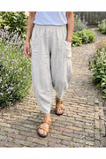BB Style - 100% Pure linen broek - Lichtgrijs