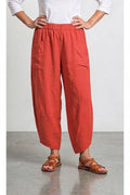 BB Style - 100% Pure linen broek - Rood