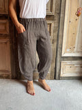 BB Style - Linnen broek - Taupe