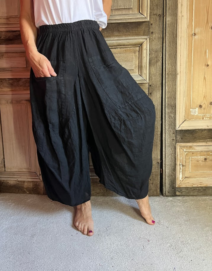 BB Style - Linnen broekrok - Zwart