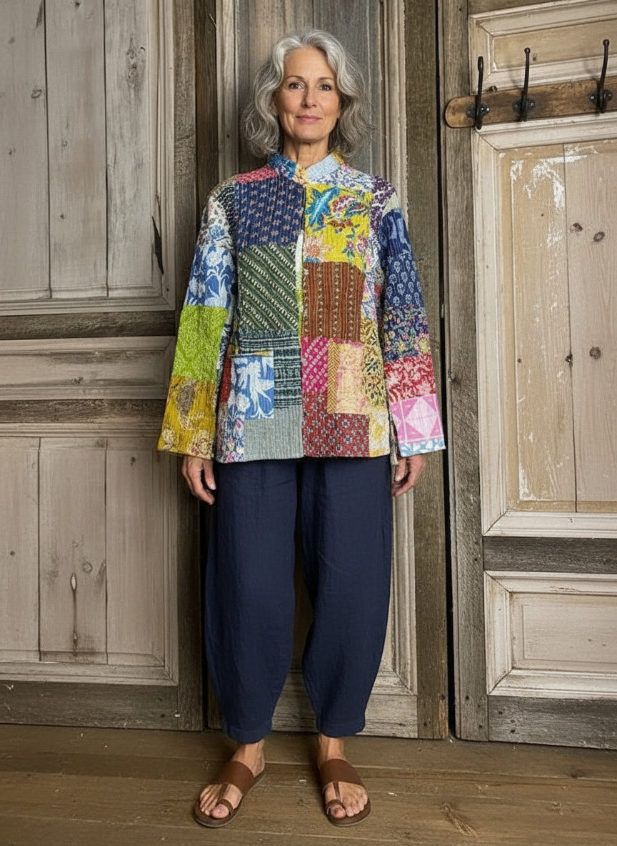 BB style - Indiaas patchwork jasje - reversibel 3