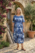 BB Style - katoenen jurk - Blauw
