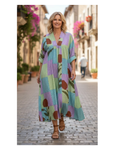 BB Style - Katoenen jurk met blokprint