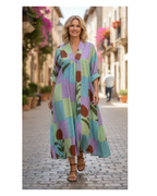 BB Style - Katoenen jurk met blokprint