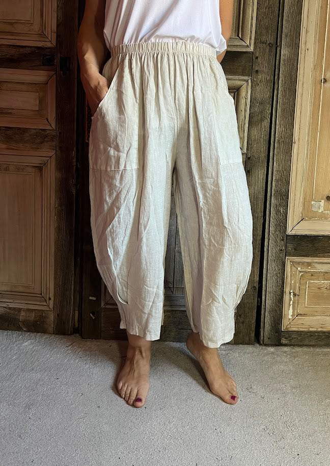 BB Style - Linnen broek - Beige