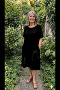 BB style -  Linnen jurk - Ronde hals - Black