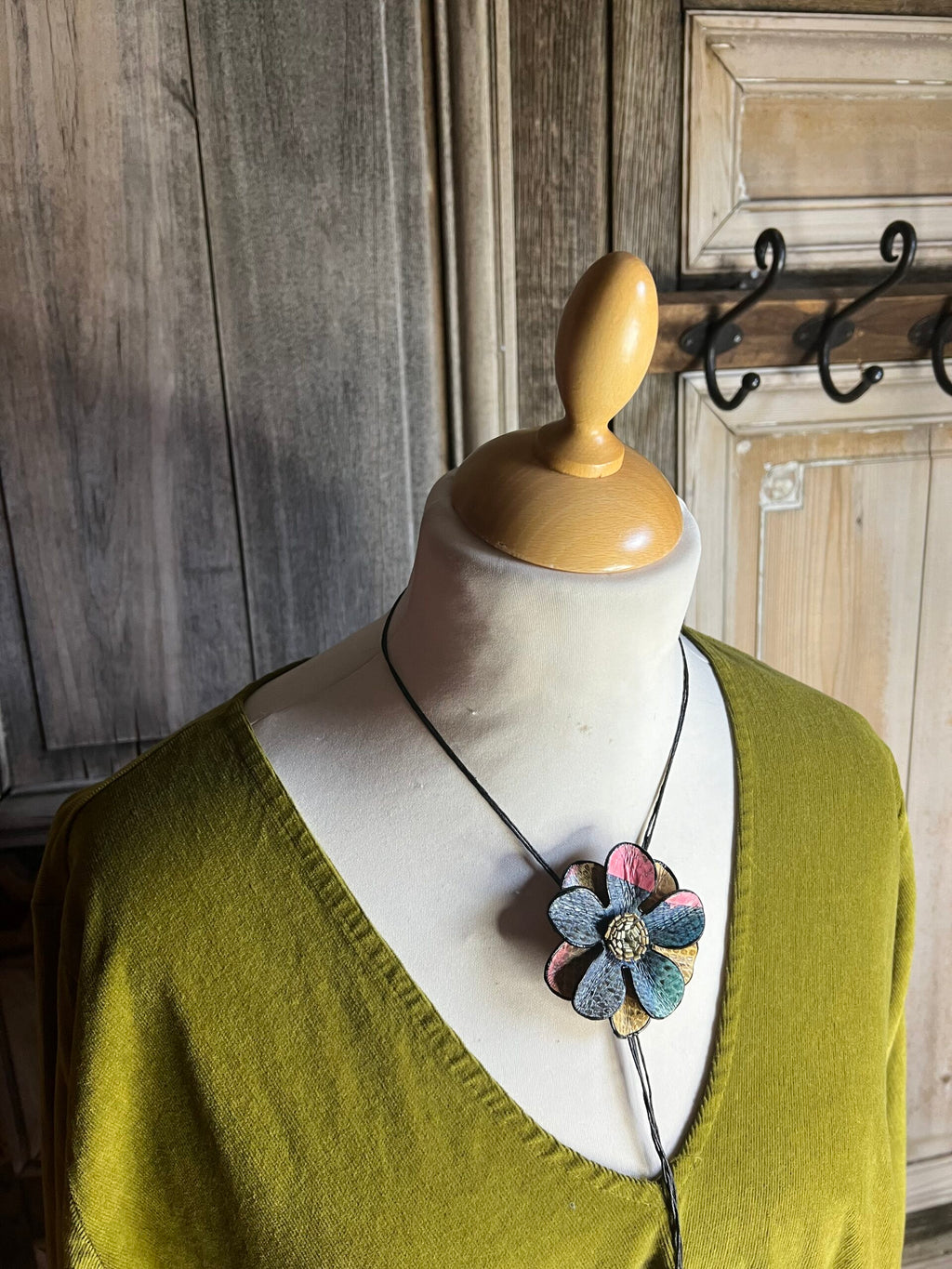 BB Style - Rib Jurk V hals lang - Lime