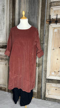 BB Style - Jurk/tuniek stretch babyroy - Brique