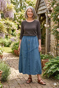 BB Style - Rok lang  - Blue denim