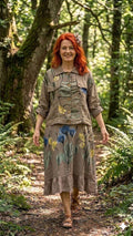 BB Style - Jurk met jasje Bloem - Taupe