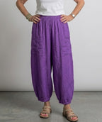 BB Style - Linnen broek - Paars