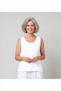 BB style - Mouwloze Linnen top - Wit