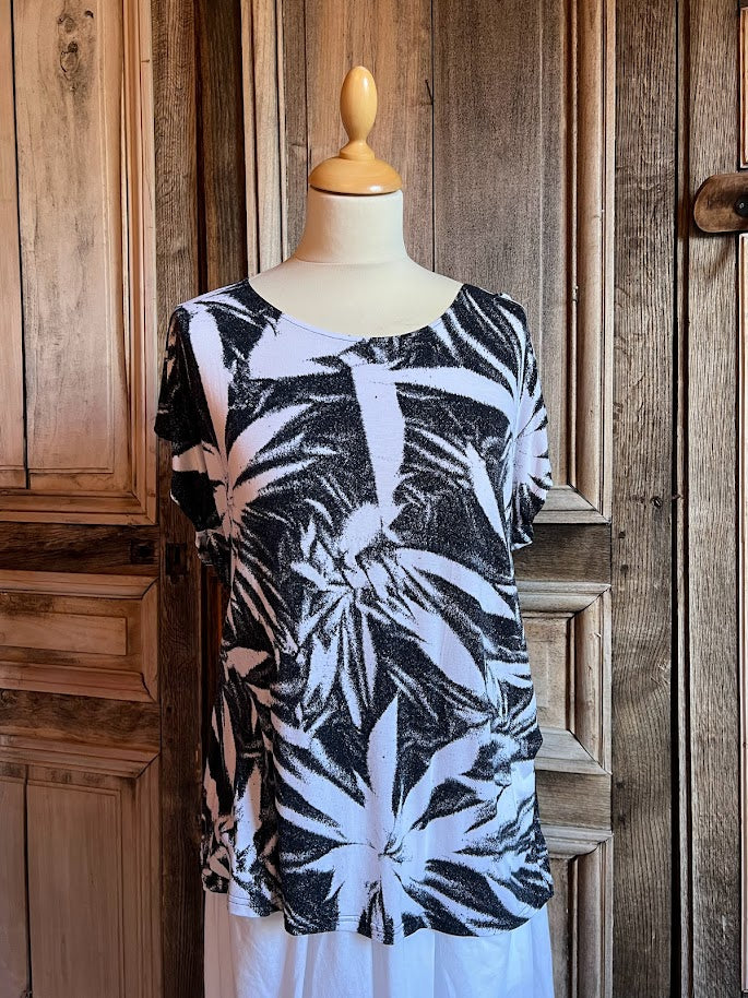 Normal Crazy - Shirt Bareta -Tie dye Black/White