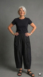BB Style - Linnen broek - Black