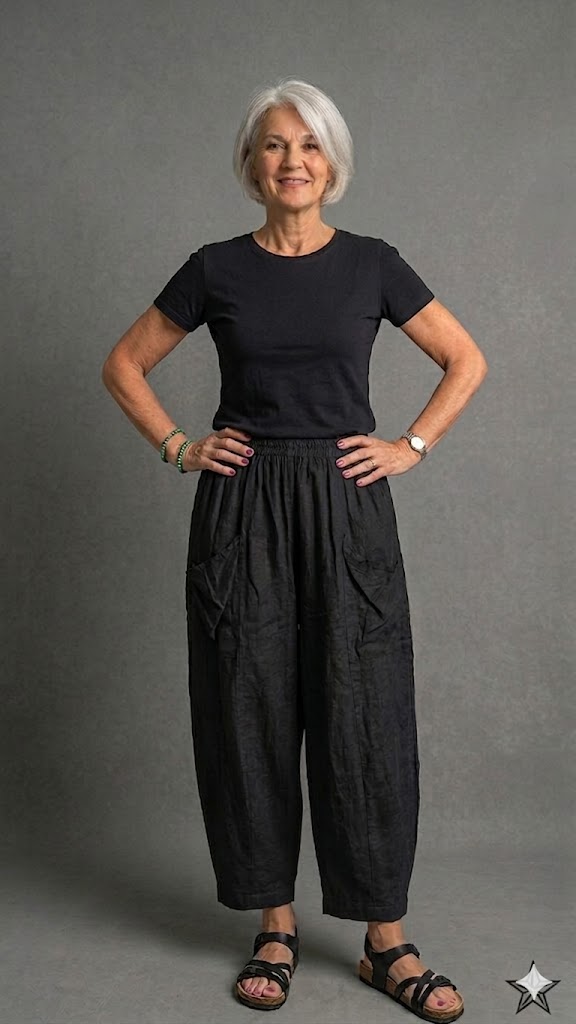 BB Style - Linnen broek - Black