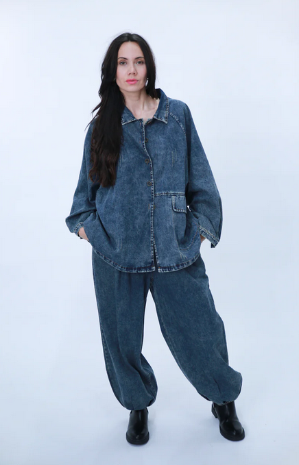 Bella Blue - Denim Spijkerblouse jack - H79-H082