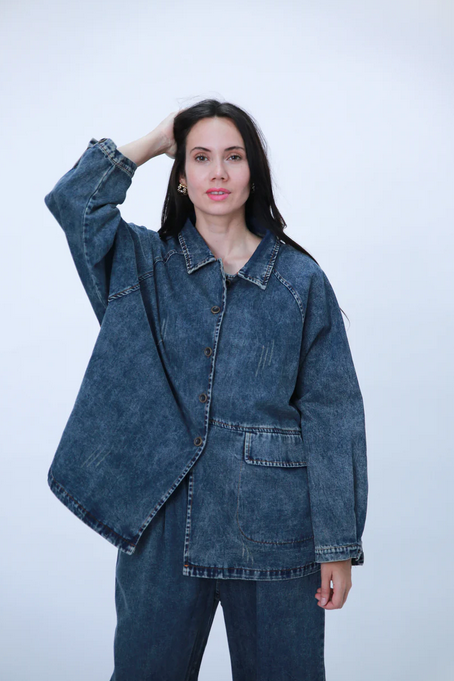 Bella Blue - Denim Spijkerblouse jack - H79-H082