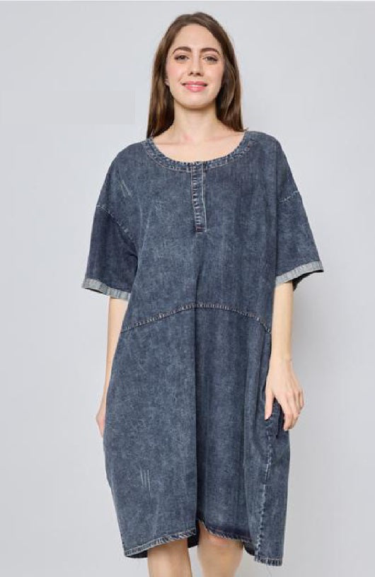 Bella Blue - Jurk - Denim E81-R168