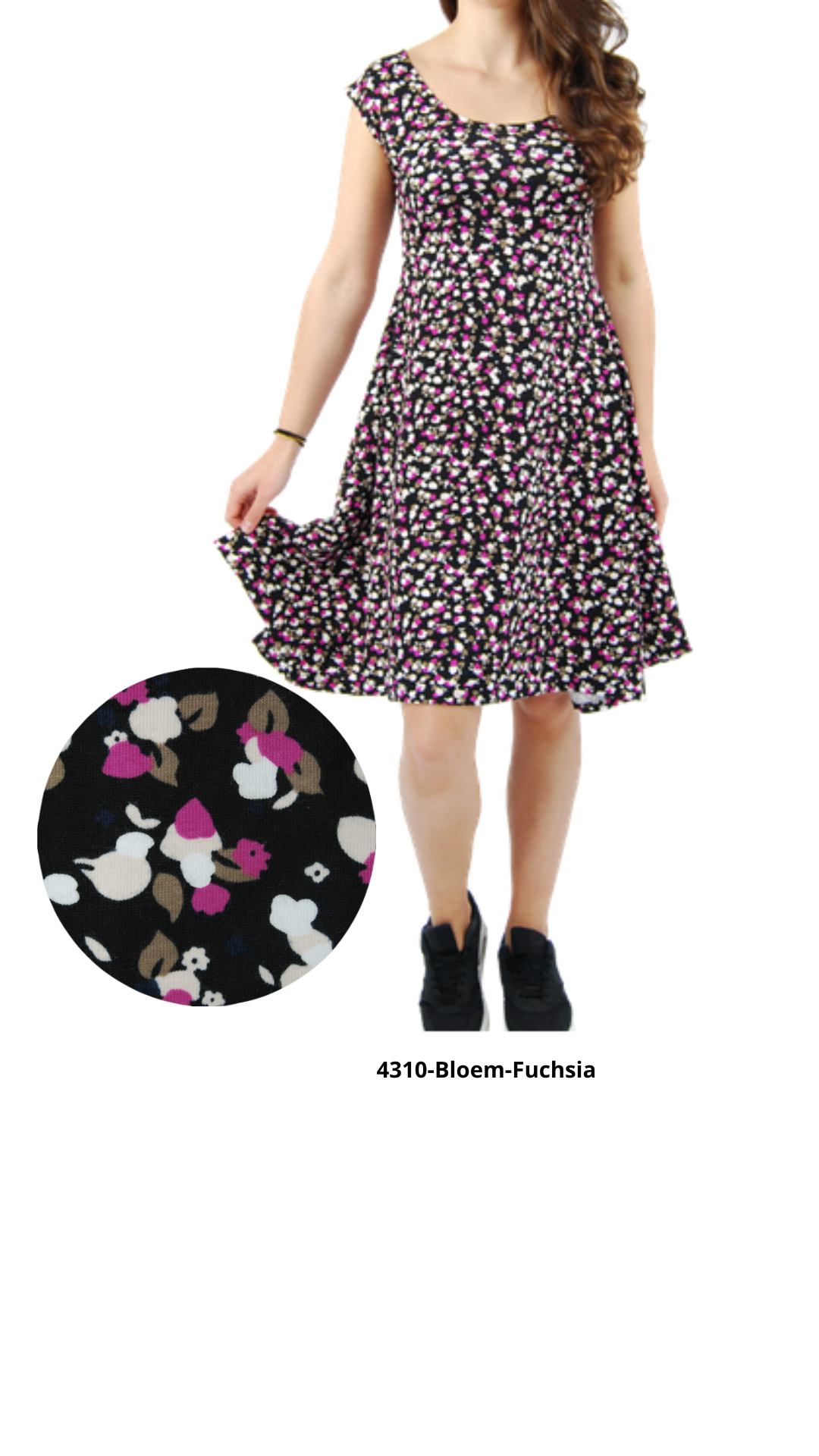 Boris - Mouwloze zomerjurk Bloem print - 4310.1