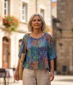 Normal Crazy - Blouse Botton - korte mouw