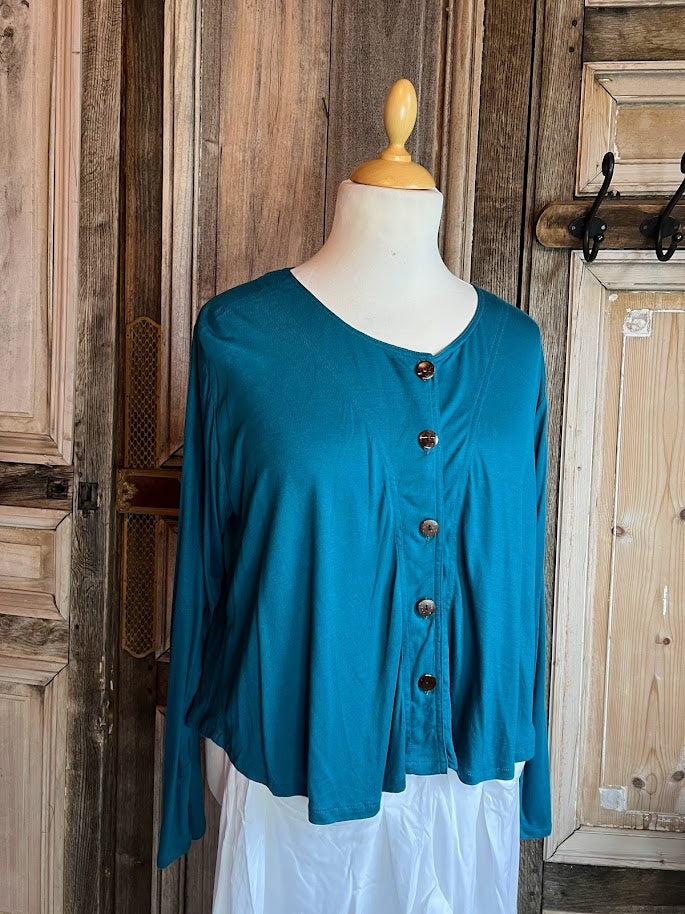 Normal Crazy - Blouse button L/S - Coral