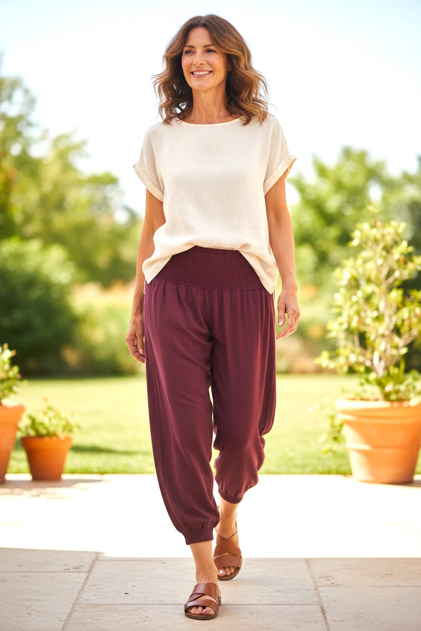 Luna Serena - Broek Blyss XL - 12 Aubergine