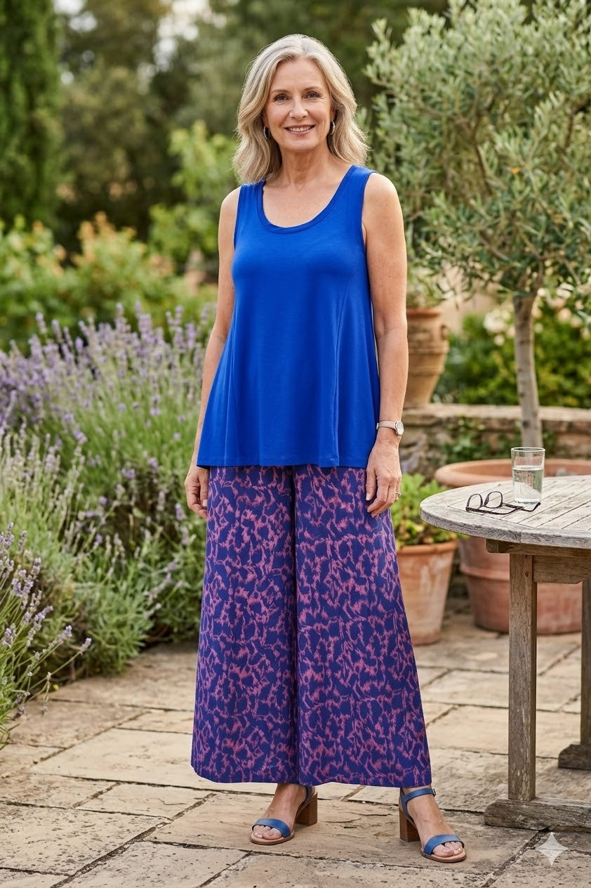 HeArt - Bondy broek BKFC8 - Print Cobalt
