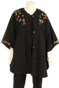 Angel Circle - Jasje CD3490rose - Zwart met ikat-rozen
