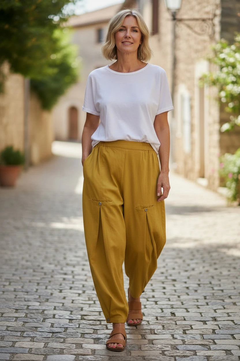 Normal Crazy - Broek Cargo - Musturd Yellow