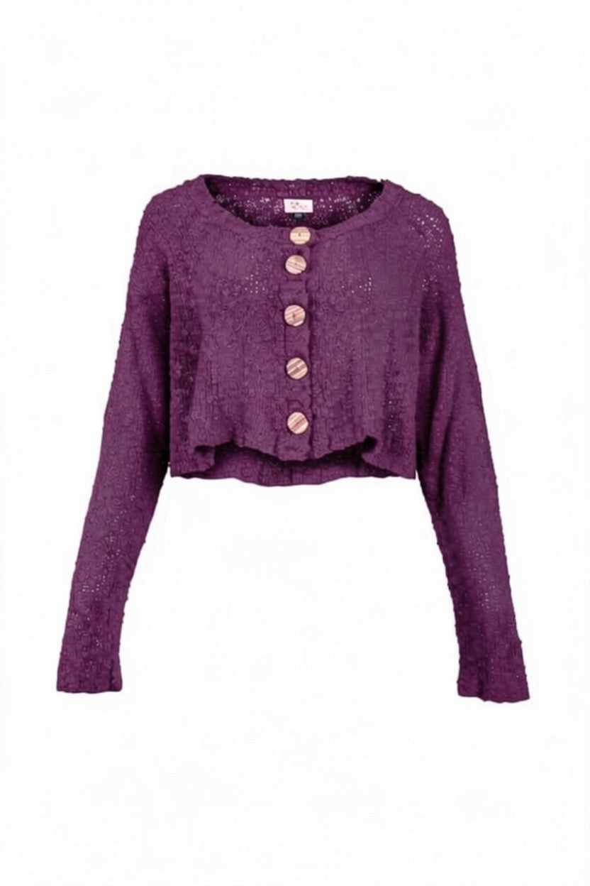 Heart - Cash vest - Purple