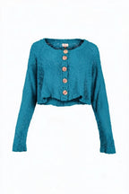 Heart - Cash vest - Petrol/green