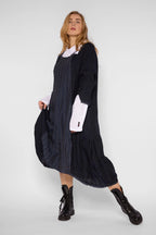 Chalona - Linnen Jurk - Denim-blauw