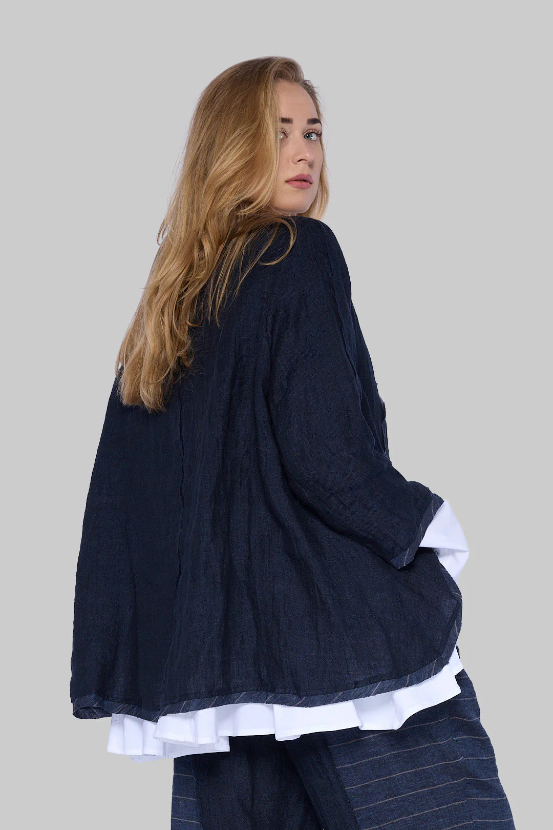 Chalona - Linnen Shirt  - Denim-blauw