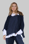 Chalona - Linnen Shirt  - Denim-blauw