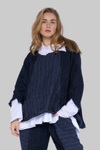 Chalona - Linnen Shirt  - Denim-blauw