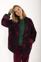 Danefæ - Quiltjasje Danekatrin - Dark Wine/Dark Cherry TROPS