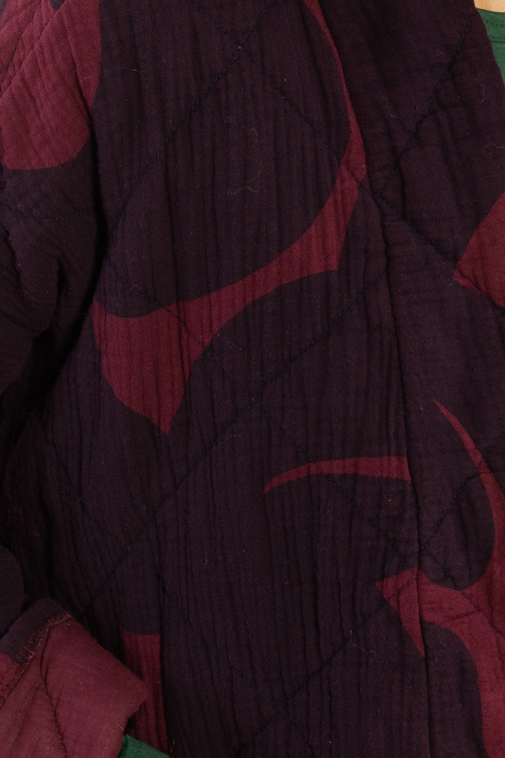 Danefæ - Quiltjasje Danekatrin - Dark Wine/Dark Cherry TROPS