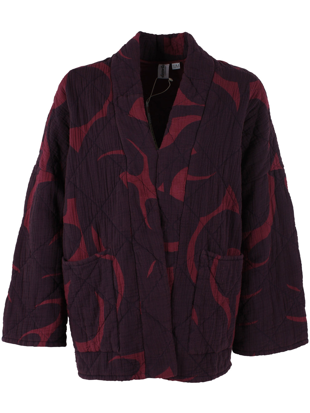 Danefæ - Quiltjasje Danekatrin - Dark Wine/Dark Cherry TROPS