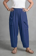 Normal Crazy - Broek Delphine - Dark blue - 100% Rayon