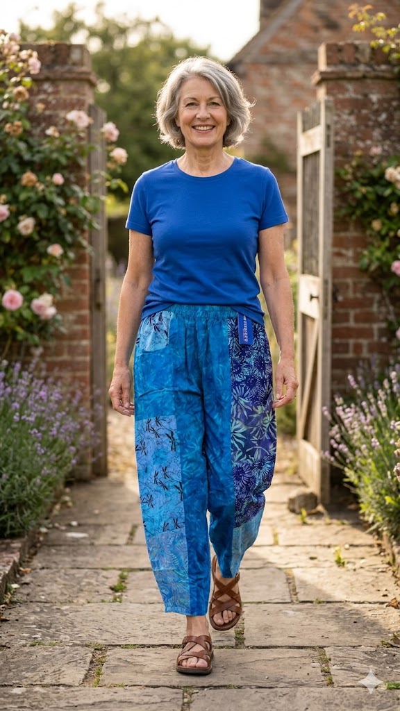 Normal Crazy - Broek Delphine Print Patchwork - 100 % Rayon