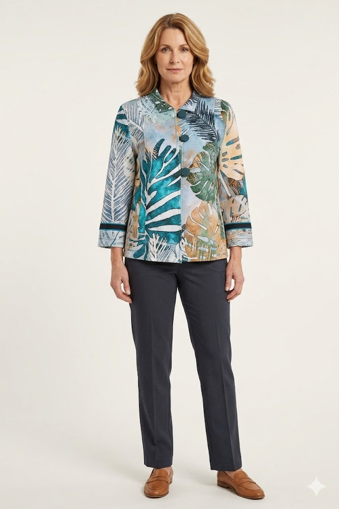 Dolcezza - Jas Tropical Blue By Bonnie Bruno - Maat S bloem