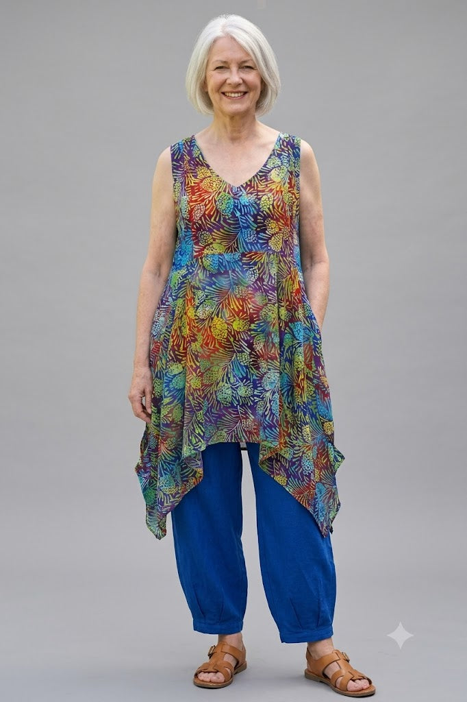 Normal Crazy - Mouwloze Dress Bora Batik - mouwloos