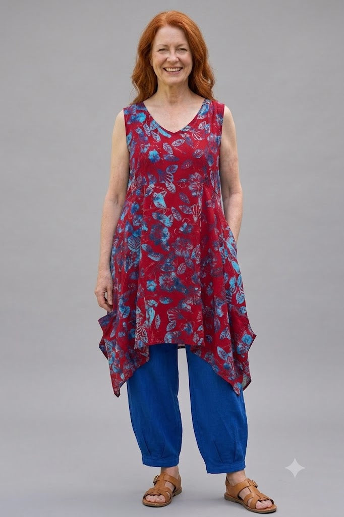 Normal Crazy - Mouwloze Dress Bora Batik - mouwloos