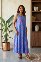 Normal Crazy - Mouwloze jurk Rose batik