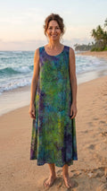 Normal Crazy - Mouwloze Dress Rosé batik