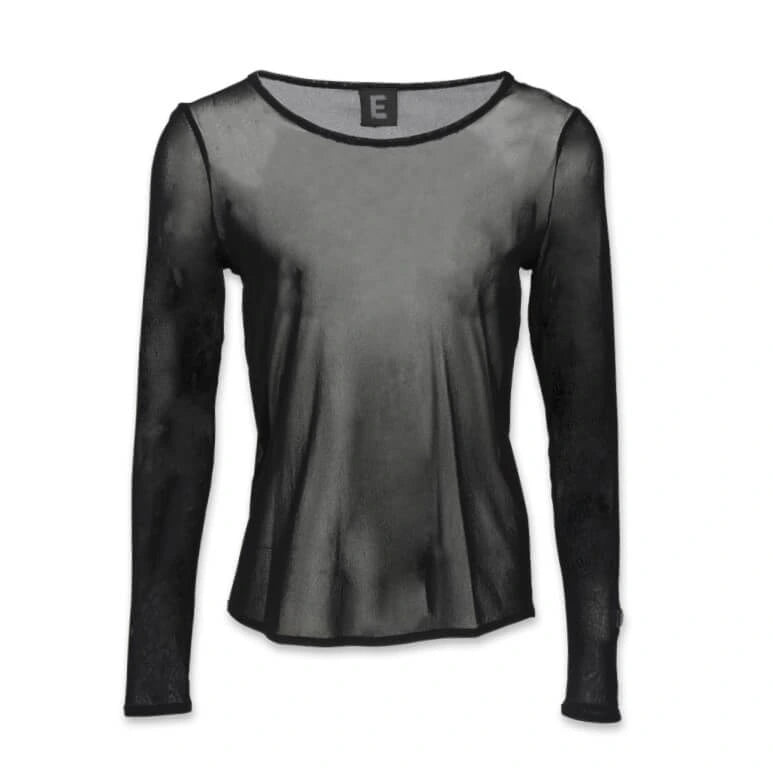 E Avantgarde - Shirt transparant zwart - Maat S
