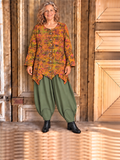 Normal Crazy - blouse Dinie L/S -bruingroen