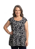 Luna Serena - Blouse Eva -  04 Zwart wit