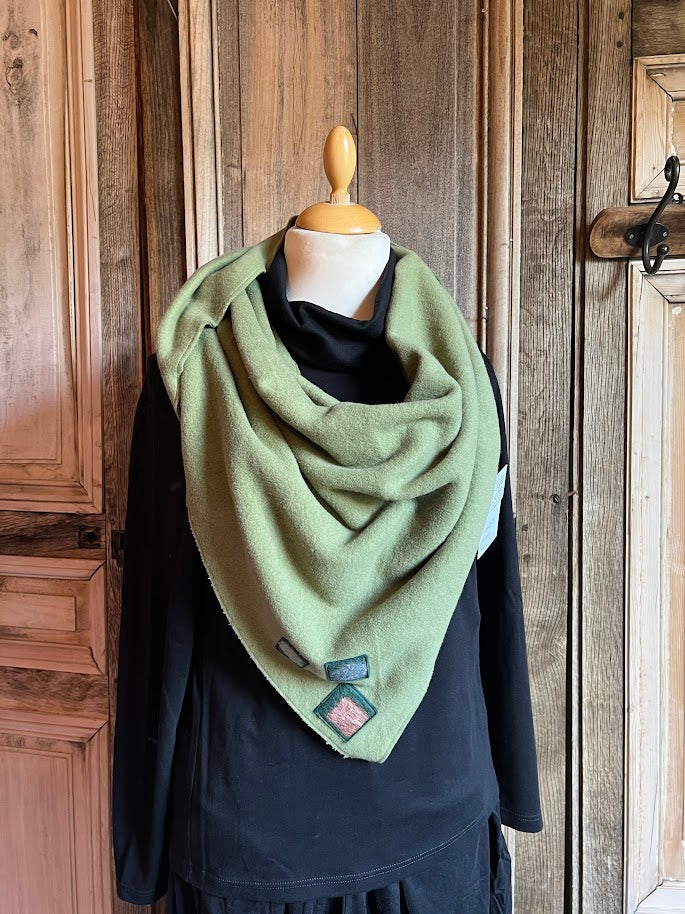 Geesje Sturre - Sjaal - Linde groen